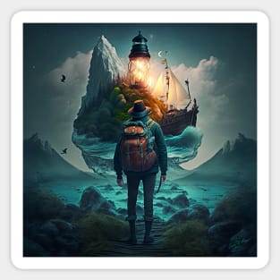 Adventure Lighthouse Sticker